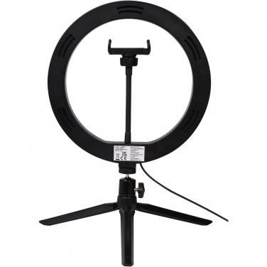 Logotrade advertising product image of: Studio ring light for selfies and vlogging with phone holder and tripod